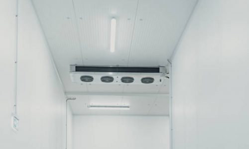 Storage freezer, brand new refrigeration unit on the ceiling